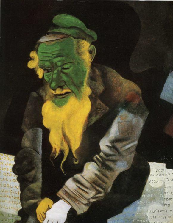 Jude in Green Zeitgenosse Marc Chagall Ölgemälde